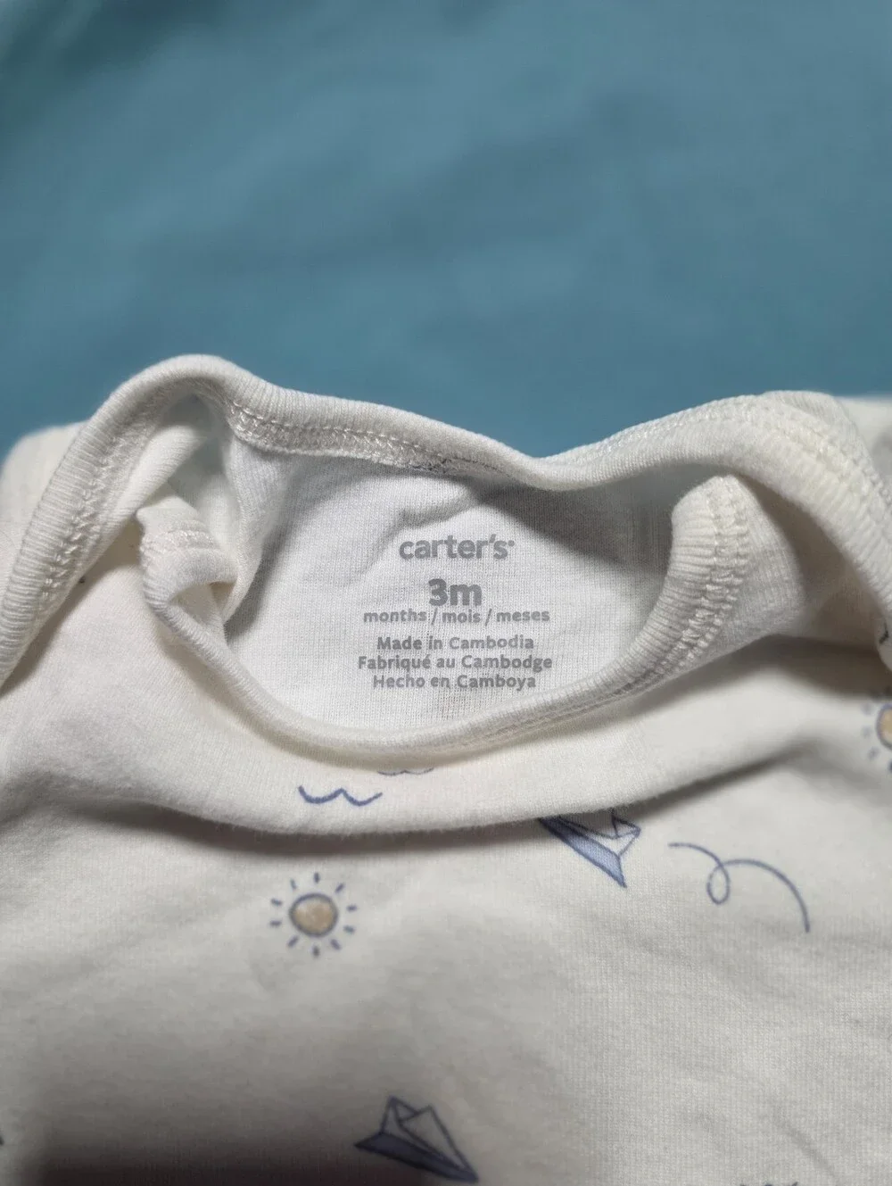 Carter's Short Sleeve Bodysuit 3 Months